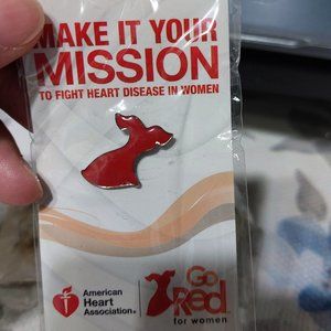 GO RED FOR WOMEN PIN Make It Your Mission